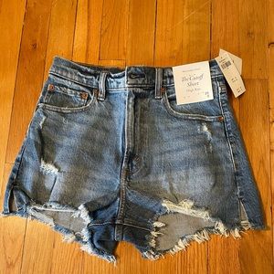 Abercrombie & fitch high waisted jean shorts